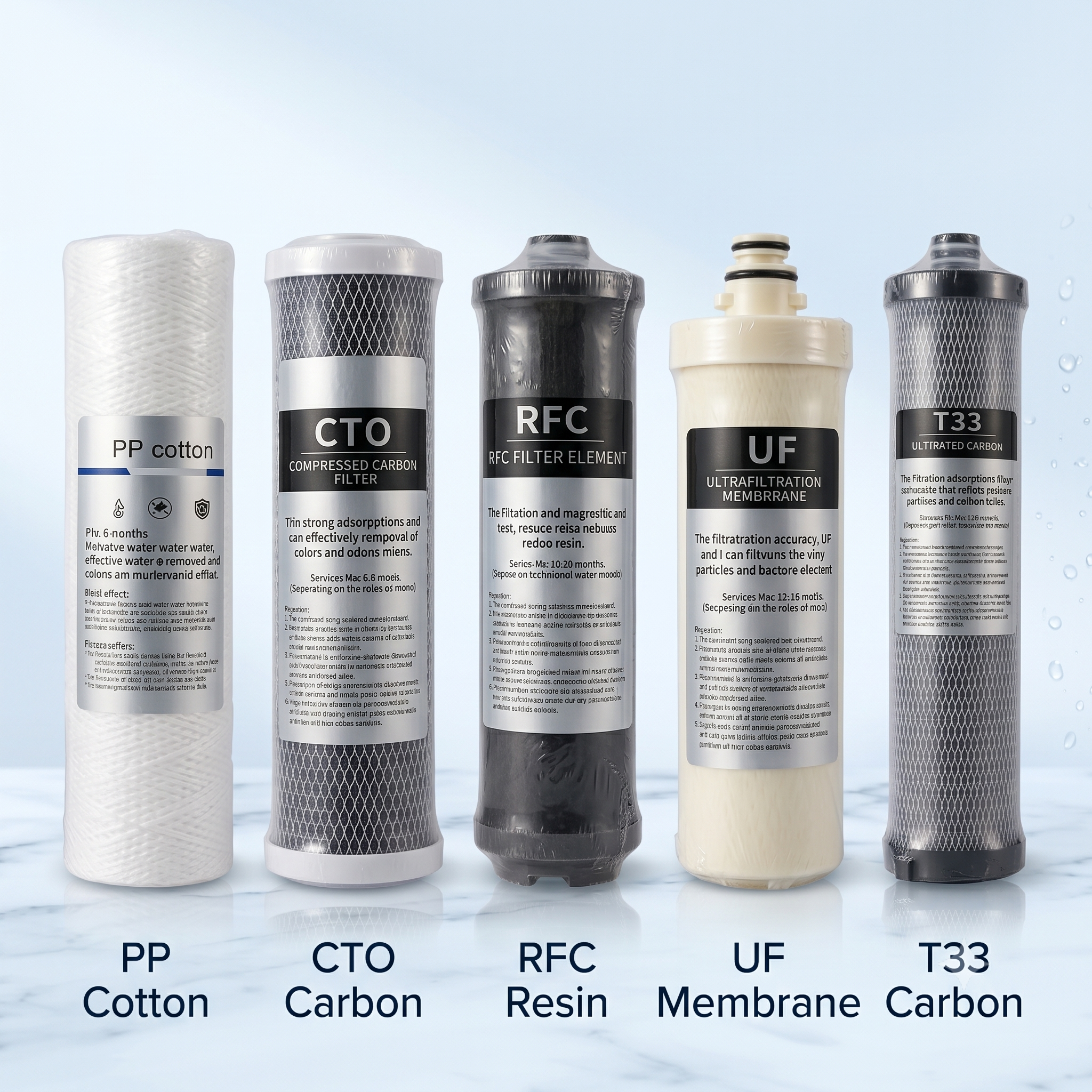 Pure Water Cartridges Replacement Set
