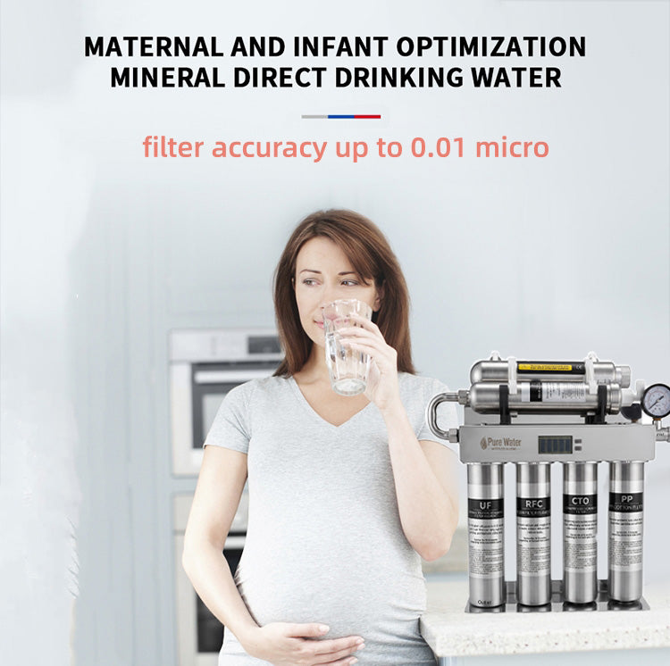 Pure Water 6-Stage Stainless Steel Water Filtration System | UV Sterilization