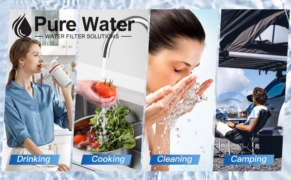 Pure Water 6-Stage Stainless Steel Water Filtration System | UV Sterilization